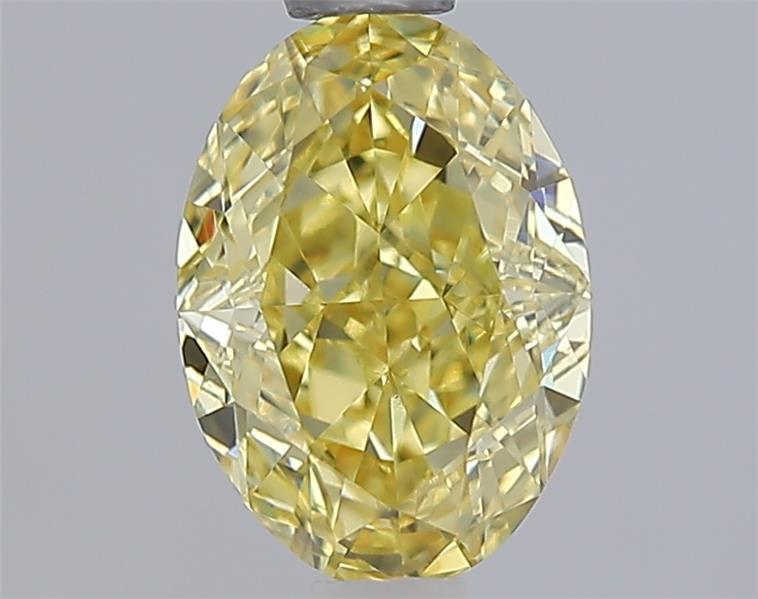 1.09 Ct. Fancy Intense  Yellow Oval Lab Grown Diamond