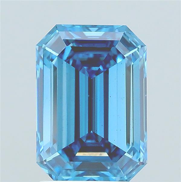 2.02 Ct. Fancy Vivid Blue Emerald Lab Grown Diamond