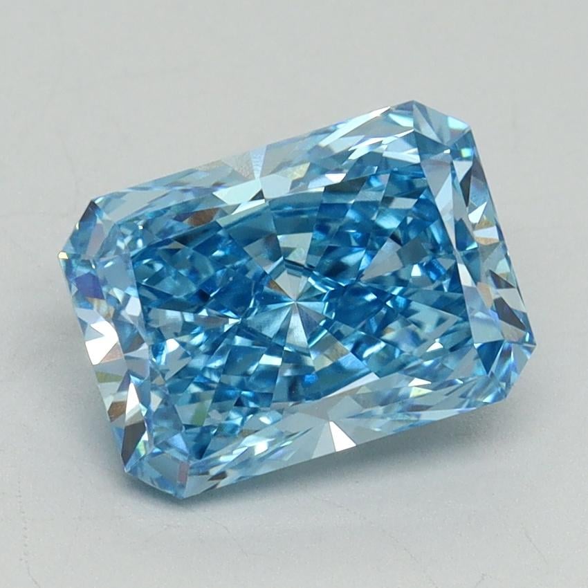 2.32 Ct. Fancy Vivid Blue Radiant Lab Grown Diamond