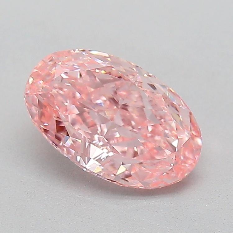 1.13 Ct. Fancy Vivid  Pink Oval Lab Grown Diamond