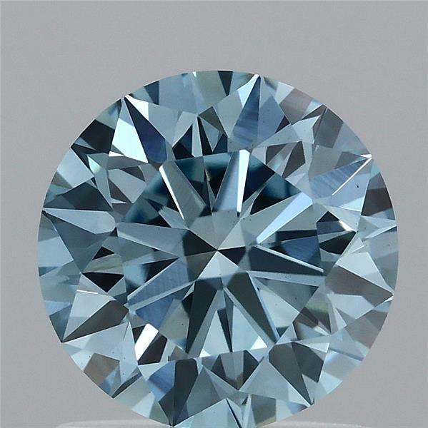1.16 Ct. Fancy Vivid  Blue Round Lab Grown Diamond