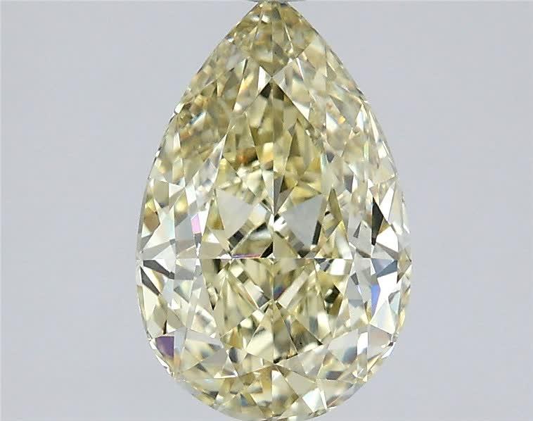 1.58 Ct. Fancy Yellow Pear Lab Grown Diamond