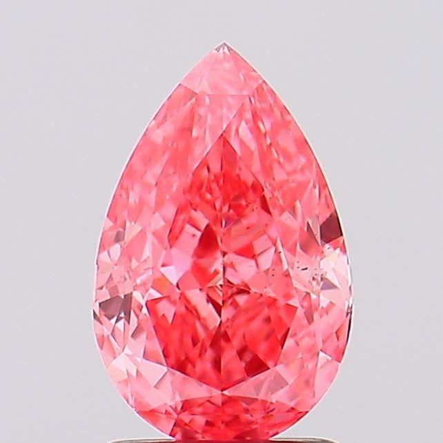 1.74 Ct. Fancy Vivid Pink Pear Lab Grown Diamond