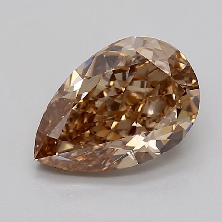 1.55 Ct. Fancy Light  Brown Pear Lab Grown Diamond