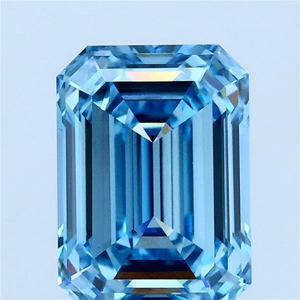2.08 Ct. Fancy Vivid Blue Emerald Lab Grown Diamond