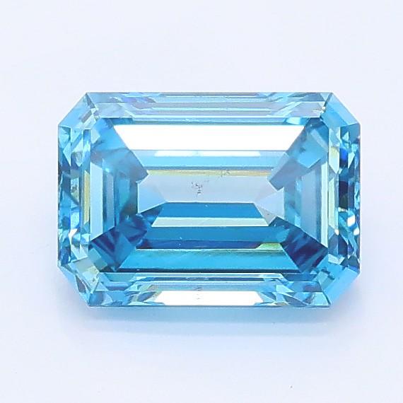 1.02 Ct. Fancy Vivid Blue Emerald Lab Grown Diamond