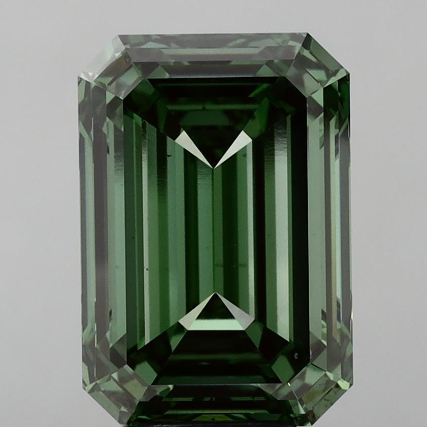 9.57 Ct. Fancy Vivid Green Emerald Lab Grown Diamond