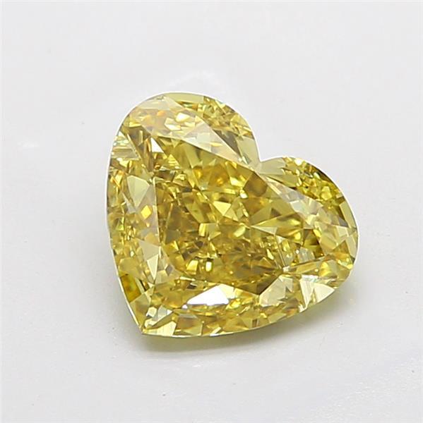 3.20 Ct. Fancy Intense Yellow Heart Lab Grown Diamond