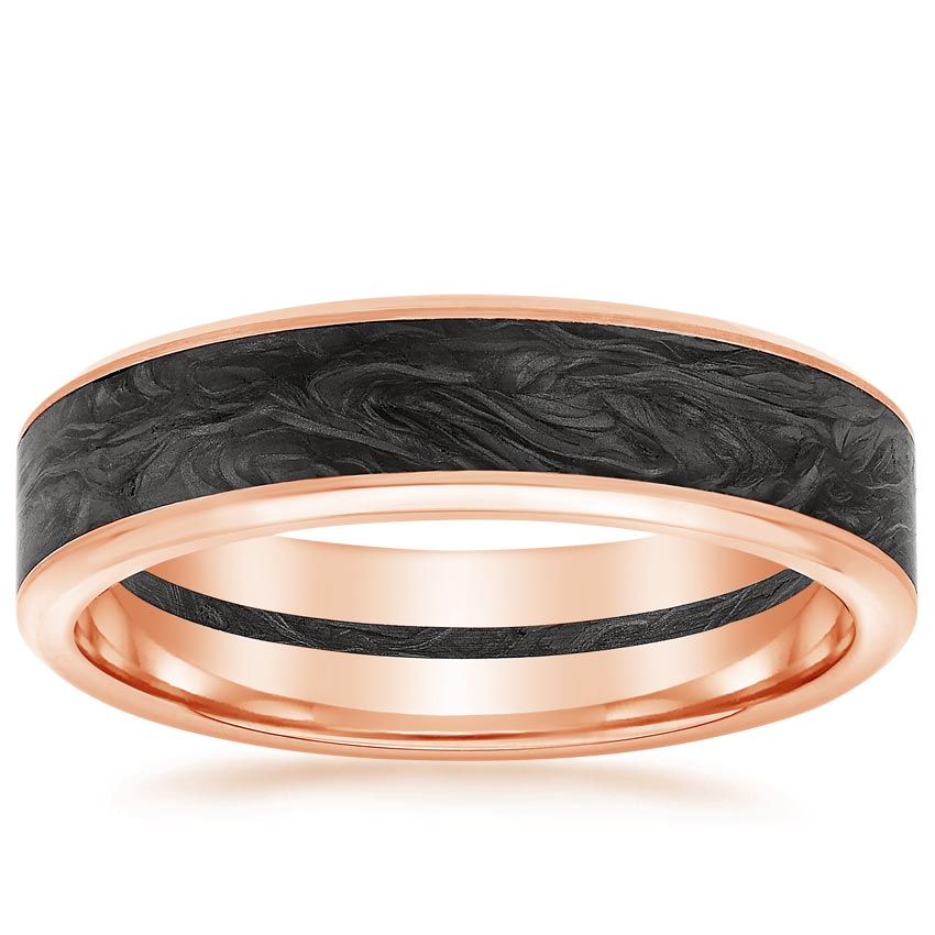 Rose Gold Blaze Wedding Ring