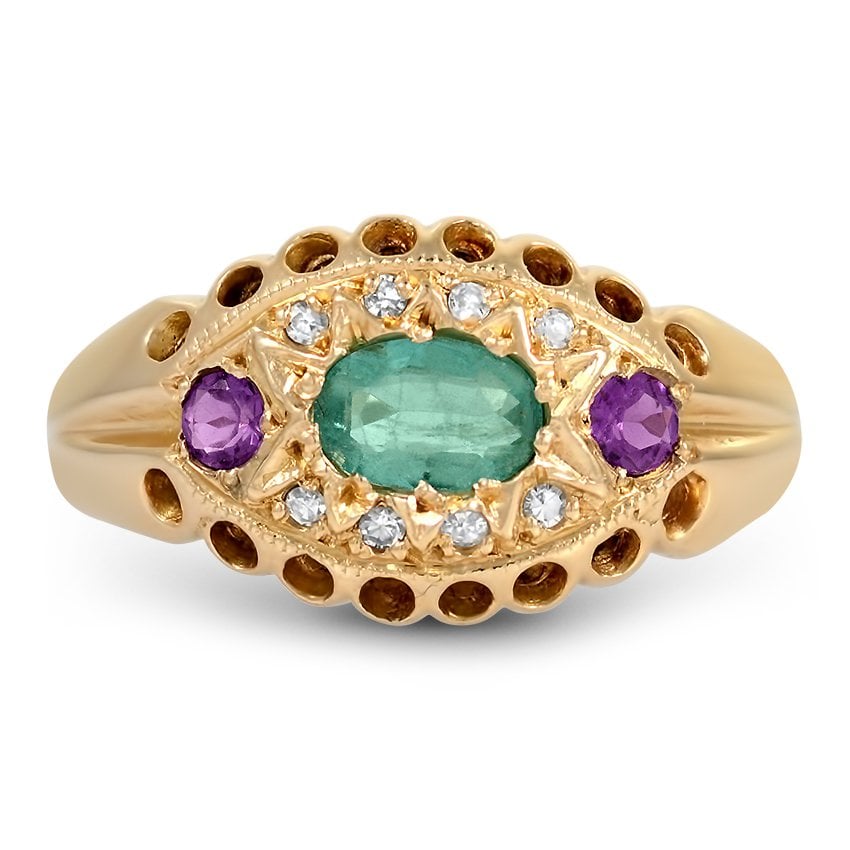 Victorian Emerald Vintage Ring