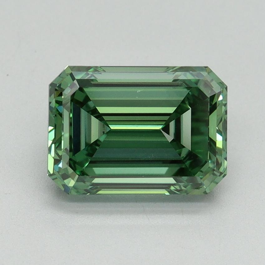 2.06 Ct. Fancy Vivid Green Emerald Lab Grown Diamond