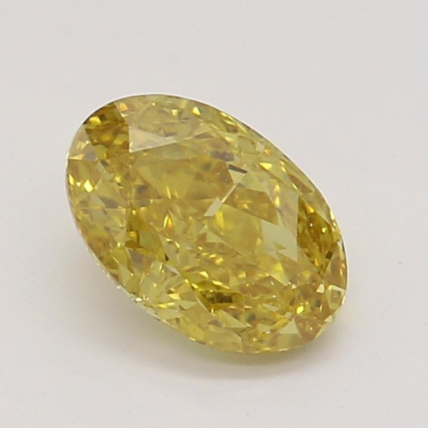 0.42 Ct. Fancy Deep Orangy Yellow Oval Diamond