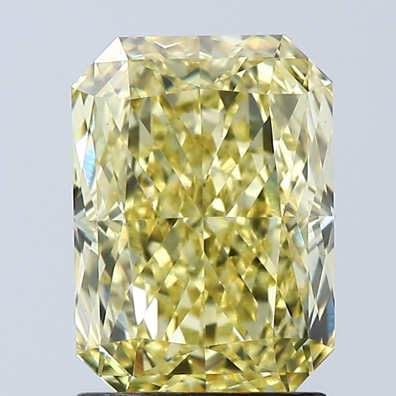 2.08 Ct. Fancy Vivid Yellow Radiant Lab Grown Diamond