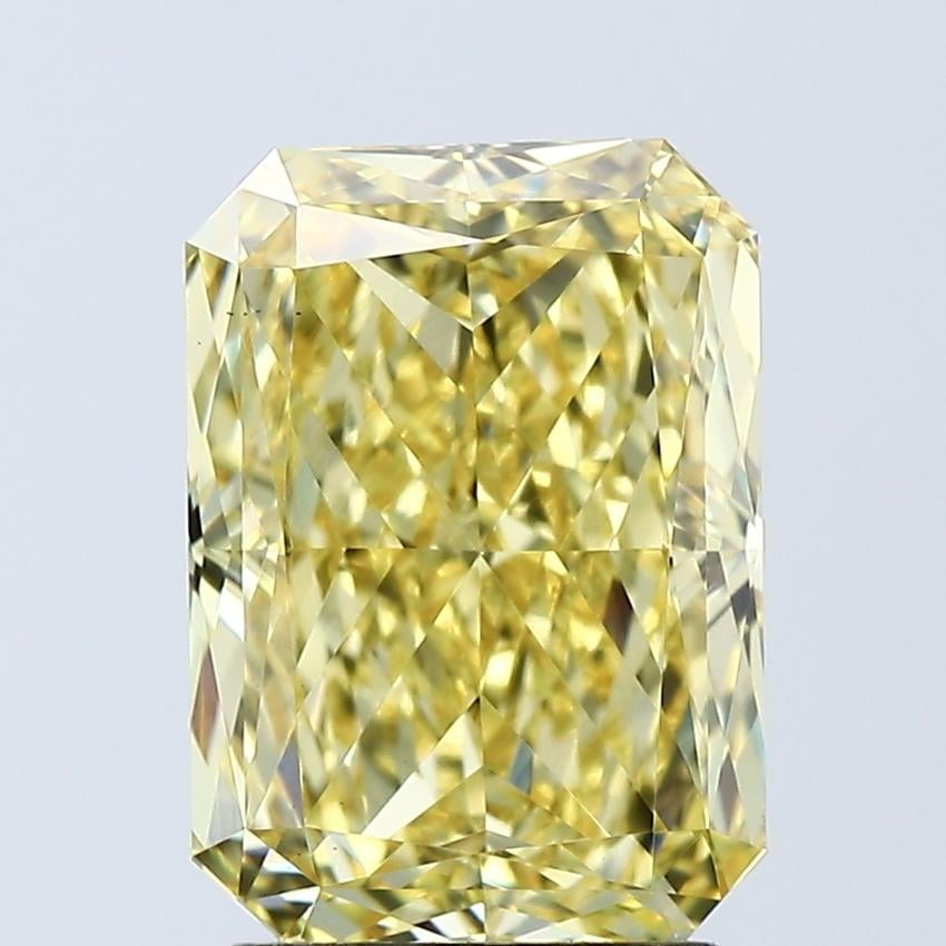 3.01 Ct. Fancy Vivid Yellow Radiant Lab Grown Diamond