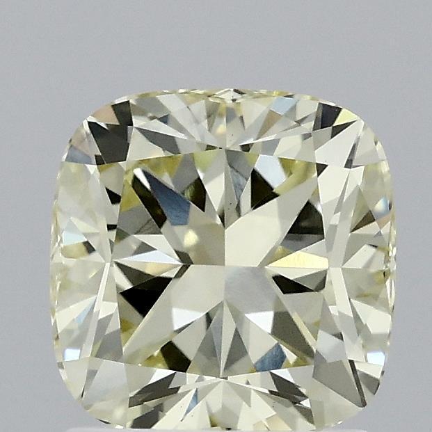 1.60 Ct. Fancy Light Yellow Cushion Lab Grown Diamond