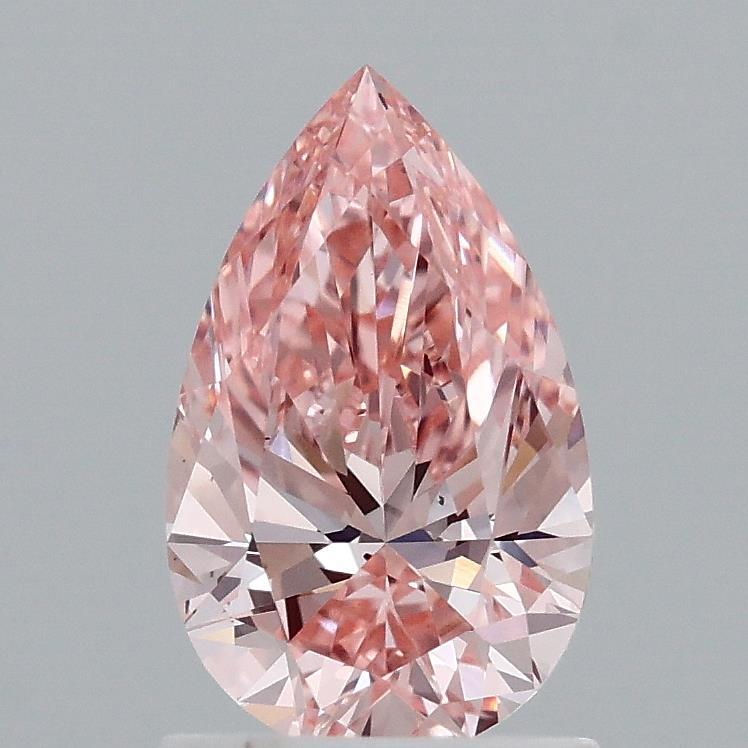 1.18 Ct. Fancy Vivid Pink Pear Lab Grown Diamond