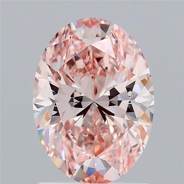 1.52 Ct. Fancy Intense Pink Oval Lab Grown Diamond
