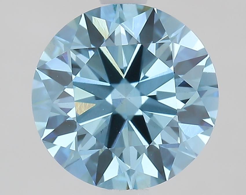 1.96 Ct. Fancy Vivid Blue Round Lab Grown Diamond
