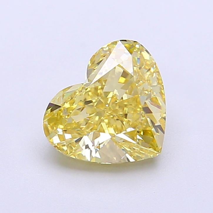 1.70 Ct. Fancy Intense Yellow Heart Lab Grown Diamond