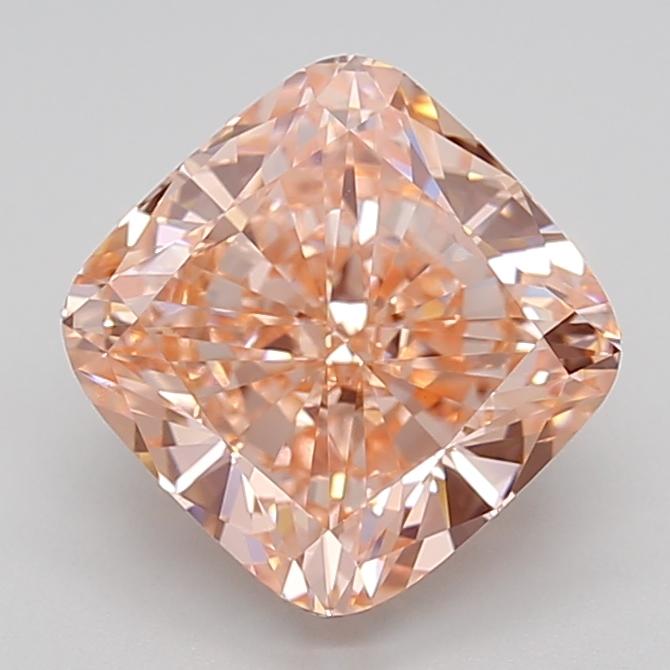 4.02 Ct. Fancy Intense  Pink Cushion Lab Grown Diamond