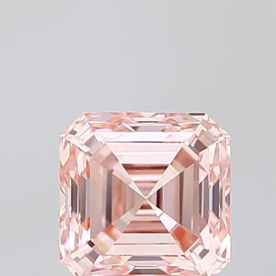 1.51 Ct. Fancy Intense Pink Asscher Lab Grown Diamond