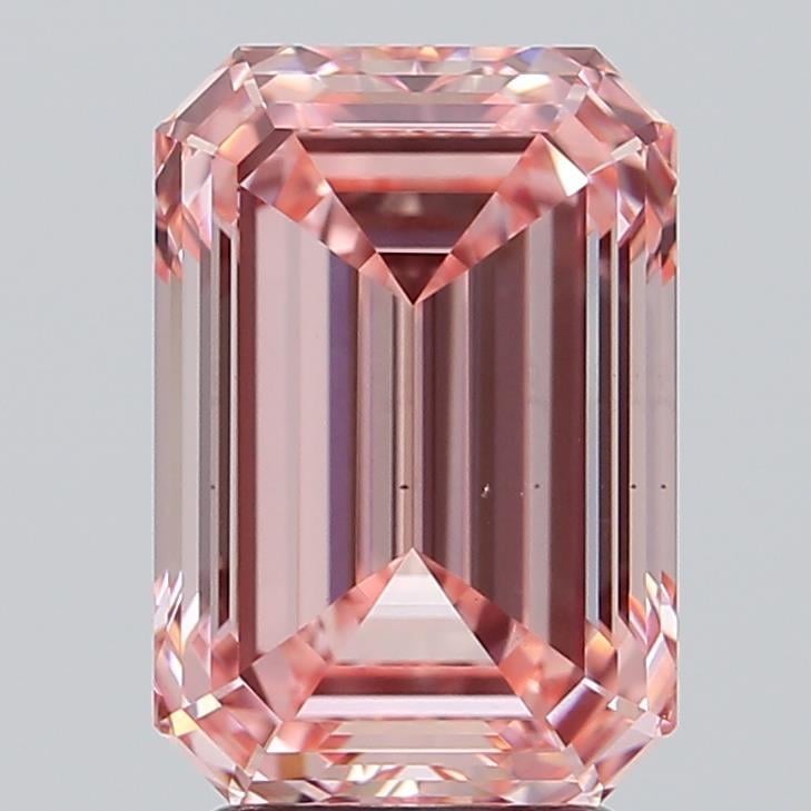 3.50 Ct. Fancy Vivid Pink Emerald Lab Grown Diamond
