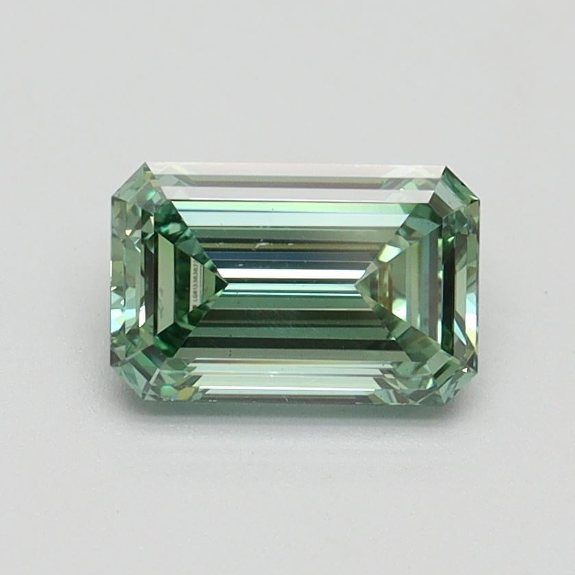 1.03 Ct. Fancy Vivid Pacific Green Emerald Lab Grown Diamond