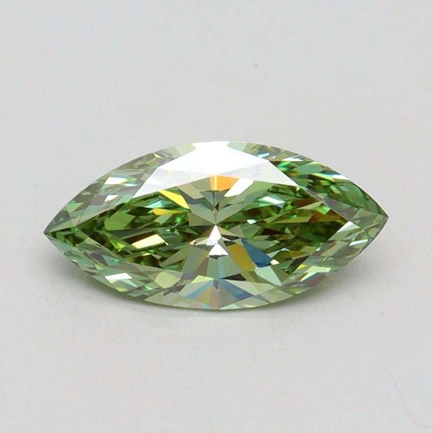 1.00 Ct. Fancy Vivid Green Marquise Lab Grown Diamond