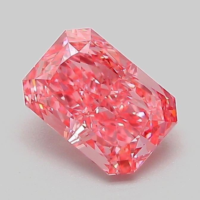 1.06 Ct. Fancy Vivid Pink Radiant Lab Grown Diamond