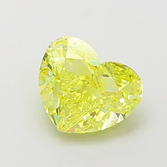 1.18 Ct. Fancy Vivid  Yellow Heart Lab Grown Diamond