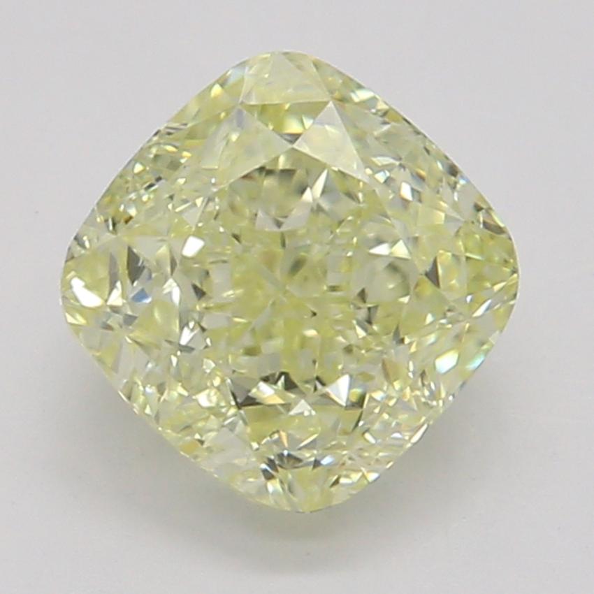 0.81 Ct. Fancy Light Yellow Cushion Diamond
