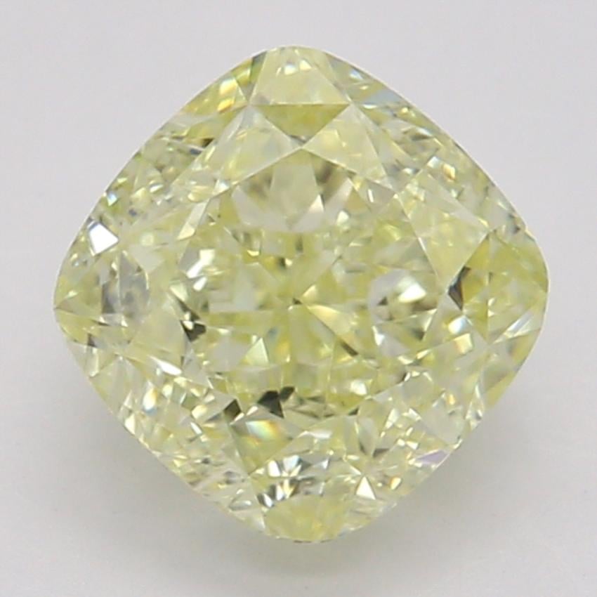 0.79 Ct. Fancy Yellow Cushion Diamond