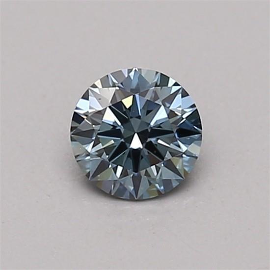 0.31 Ct. Fancy Vivid Blue Round Lab Grown Diamond