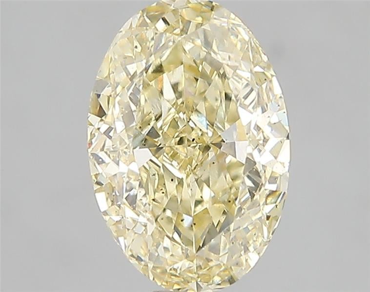 2.50 Ct. Fancy Intense Yellow Oval Lab Grown Diamond