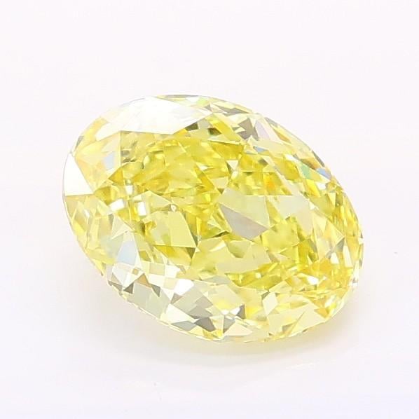 1.01 Ct. Fancy Intense Yellow Oval Lab Grown Diamond