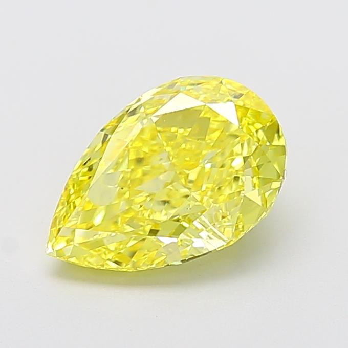 2.56 Ct. Fancy Intense Yellow Pear Lab Grown Diamond