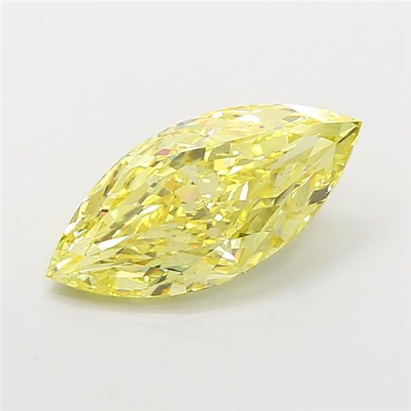 4.02 Ct. Fancy Intense Yellow Marquise Lab Grown Diamond
