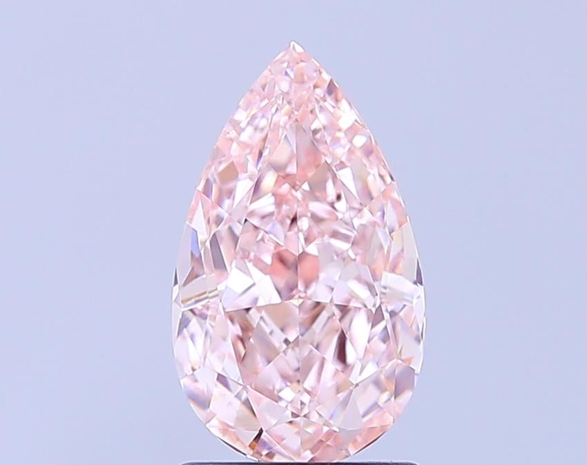 2.02 Ct. Fancy Intense  Pink Pear Lab Grown Diamond