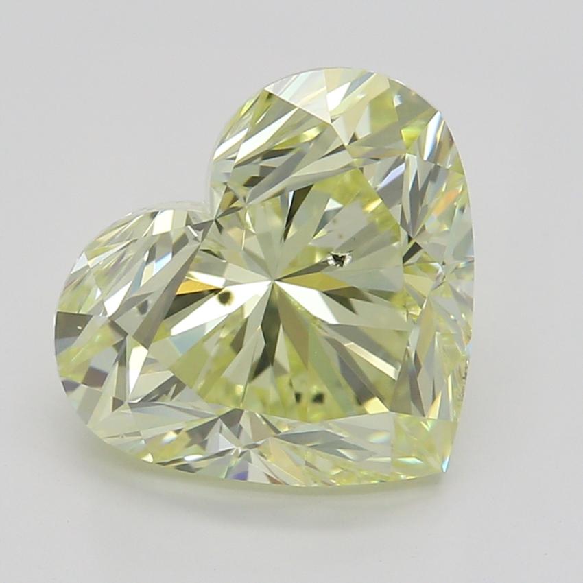 2.0 Ct. Fancy Light Yellow Heart Diamond