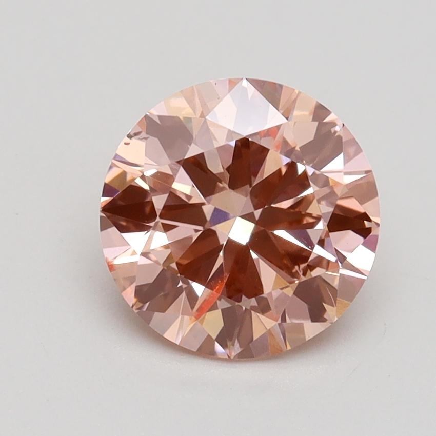 1.61 Ct. Fancy Intense Pink Round Lab Grown Diamond