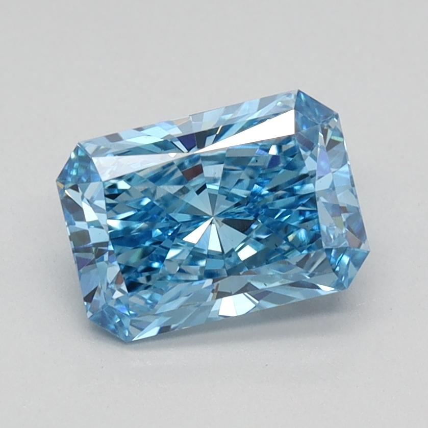 0.97 Ct. Fancy Vivid Blue Radiant Lab Grown Diamond