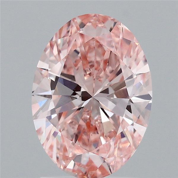 1.99 Ct. Fancy Vivid Pink Oval Lab Grown Diamond