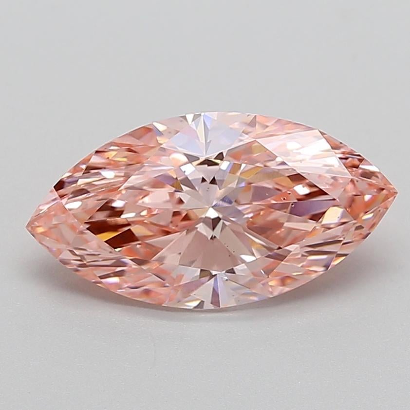 2.99 Ct. Fancy Vivid  Pink Marquise Lab Grown Diamond