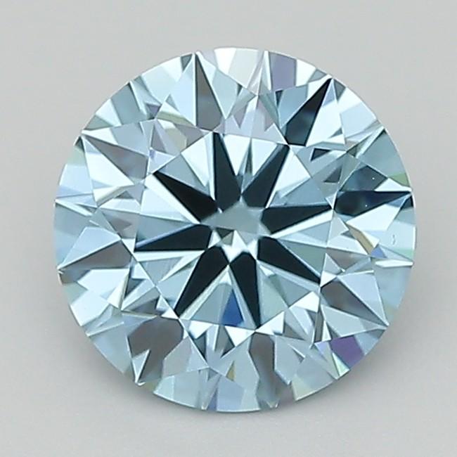 1.51 Ct. Fancy Vivid  Blue Round Lab Grown Diamond