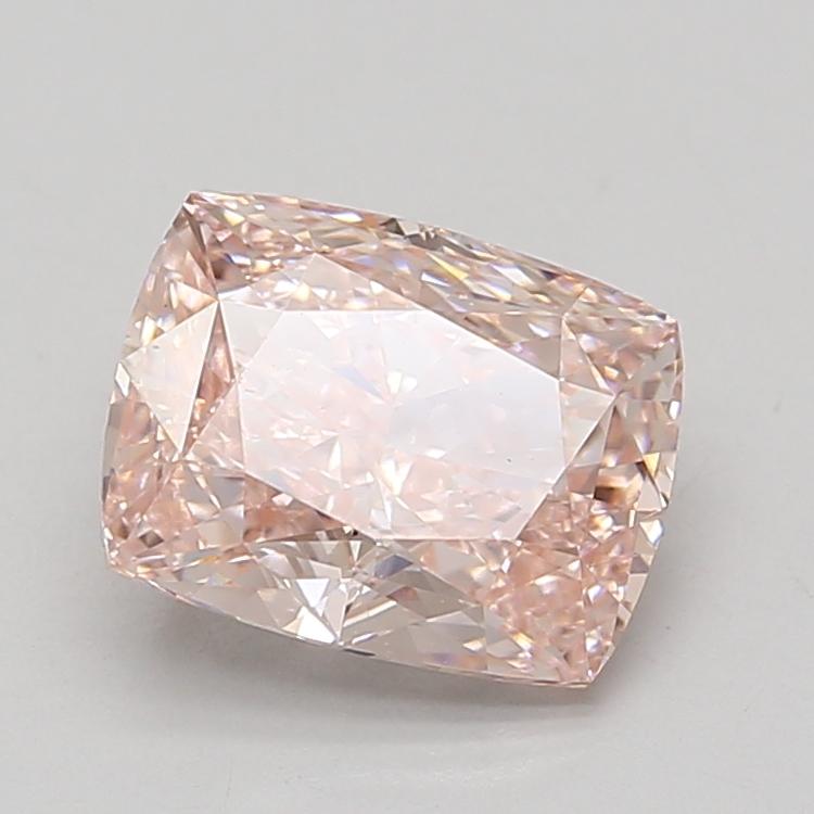 3.04 Ct. Fancy Intense Pink Cushion Lab Grown Diamond