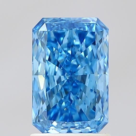 1.45 Ct. Fancy Vivid Blue Radiant Lab Grown Diamond