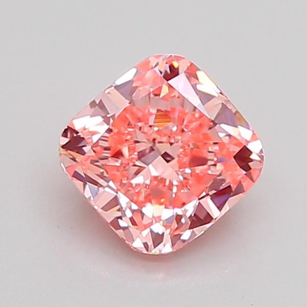 1.10 Ct. Fancy Vivid Pink Cushion Lab Grown Diamond