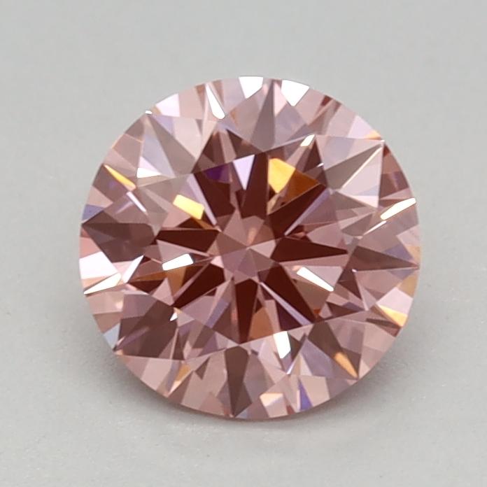 0.70 Ct. Fancy Vivid Pink Round Lab Grown Diamond