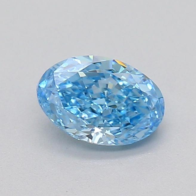 0.30 Ct. Fancy Vivid  Blue Oval Lab Grown Diamond