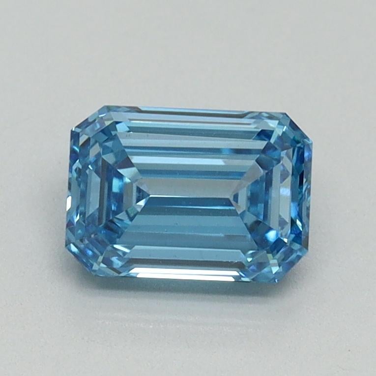 1.00 Ct. Fancy Vivid Blue Emerald Lab Grown Diamond